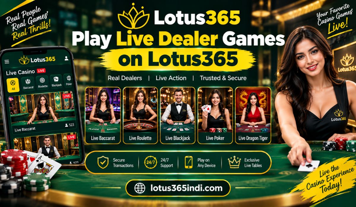 Play Live Dealer on Lotus365